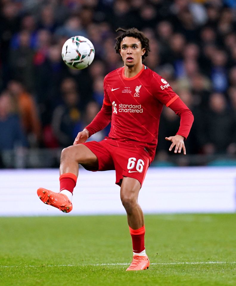 Liverpool star Trent Alexander-Arnold is a doubt ahead of the Manchester City clash