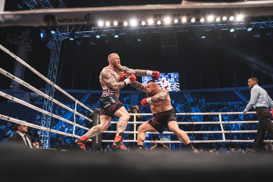 Hafthor Bjornsson and Eddie Hall collided in a Dubai dust-up earlier this month