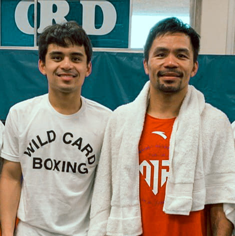 Emmanuel Pacquiao with his iconic dad Manny