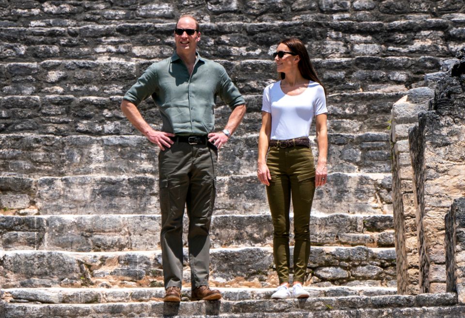 The coordinated pair stunned in green outfits during their royal tour