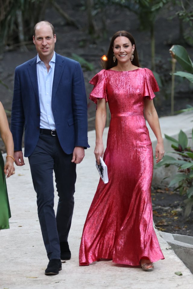 Kate and Wills arrived in full glam after a day exploring in the Belize jungle