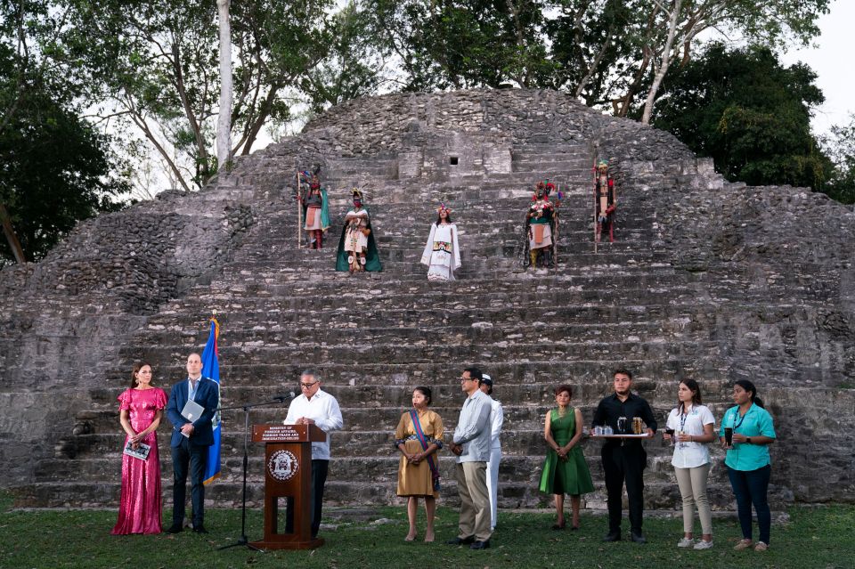 The couple met community leaders and well-known Belizeans