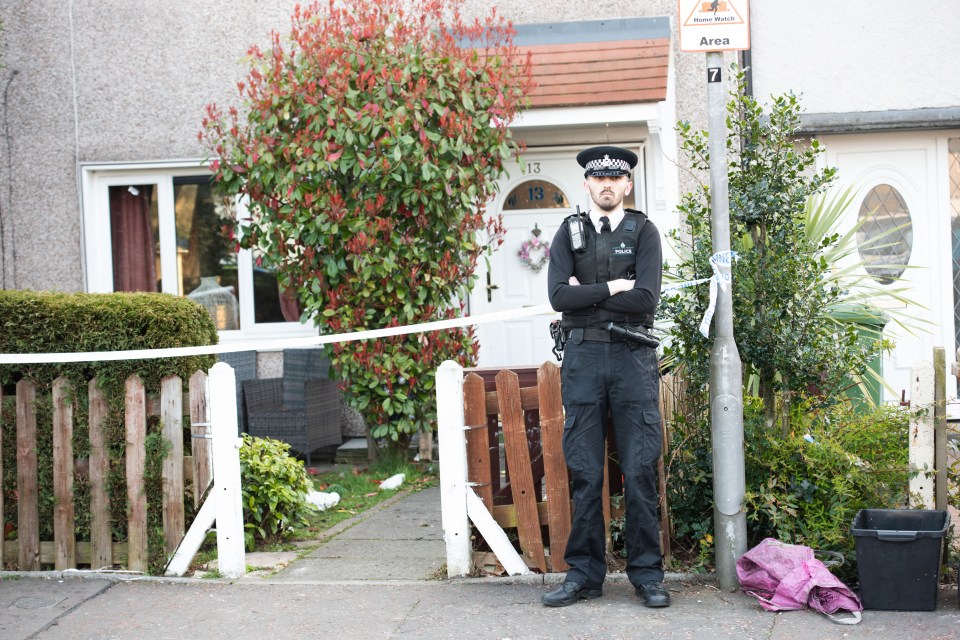 The 17-month-old tot was savaged in St Helens, Merseyside, at around 3.50pm on Monday afternoon