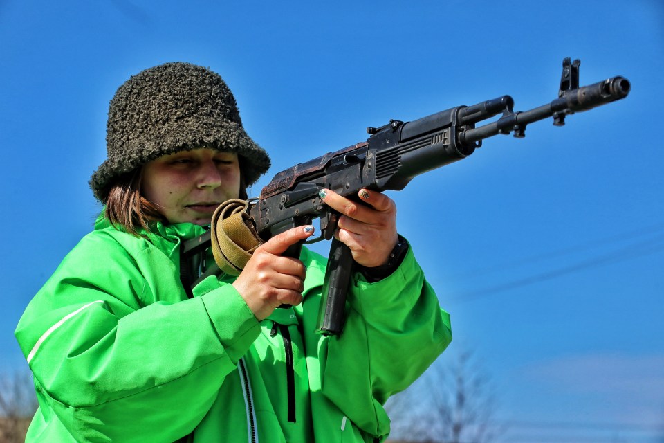 Ready to strike back - a civilian in a firearms training class in Odessa