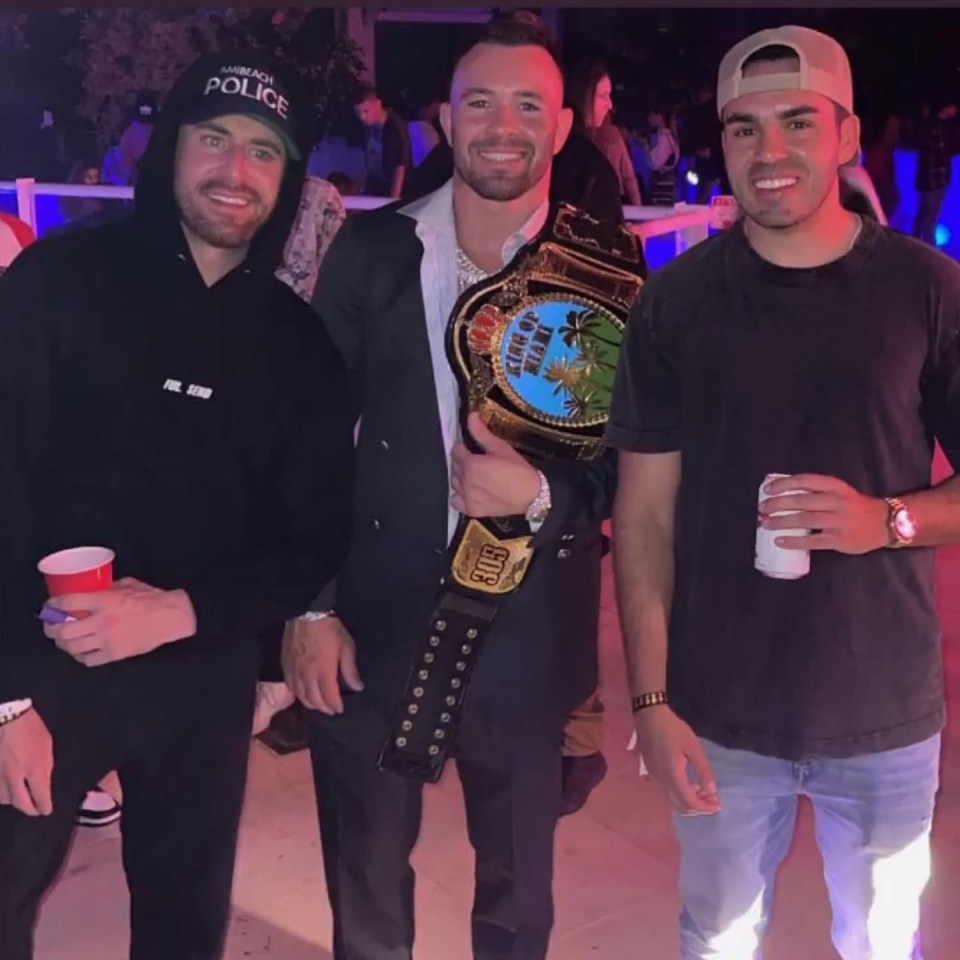 Colby Covington was with the Nelk Boys in Miami