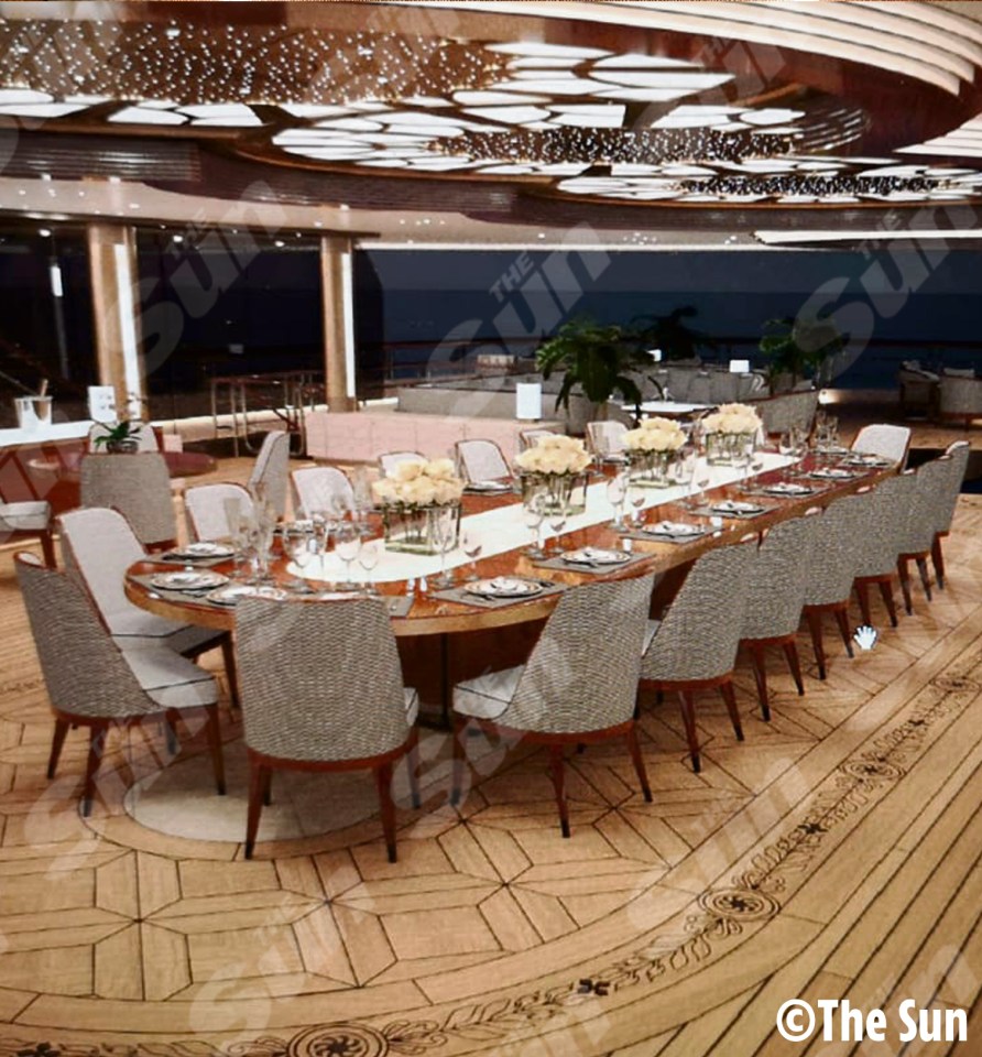 The superyacht has six floors