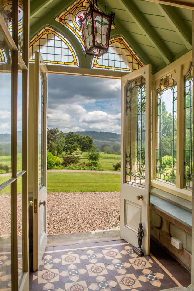 Amazingly, the mansion, which has its own award-winning vineyard, can be found on the Welsh border