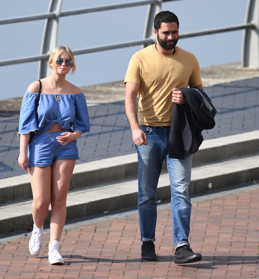 Millie was seen enjoying the sunshine with Imran Habeeb actor Charlie De Melo