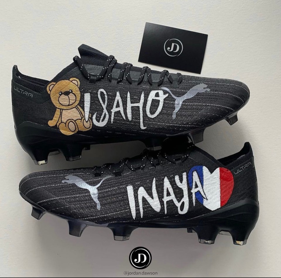 Lucas Digne wanted the names of his children on his customised boots