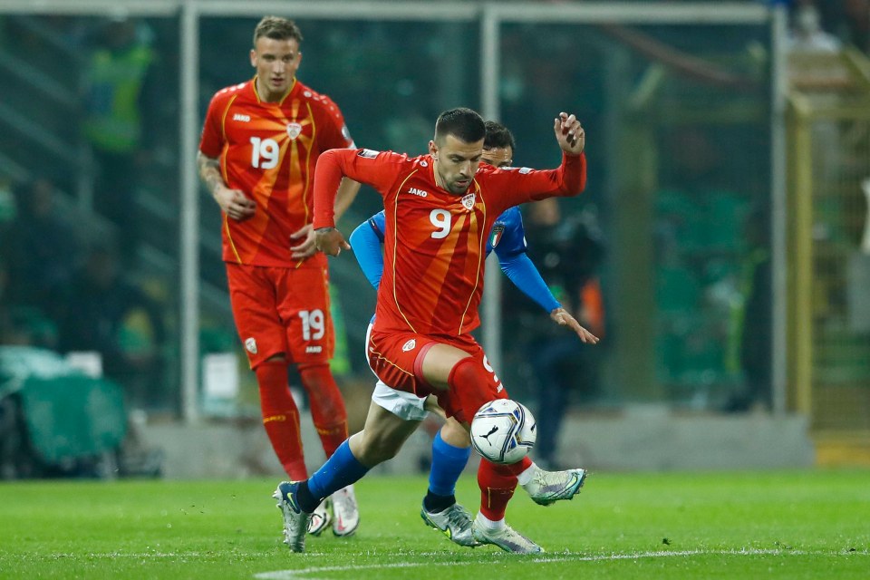 North Macedonia winger Alexsandar Trajkovski was the stunning late hero