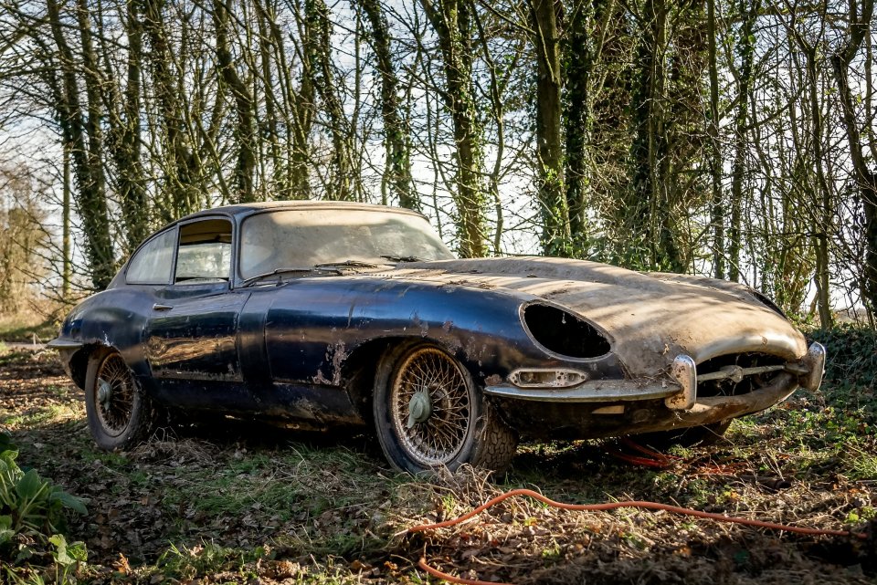 The 1965 Jaguary E-Type sold for $41,000 at auction