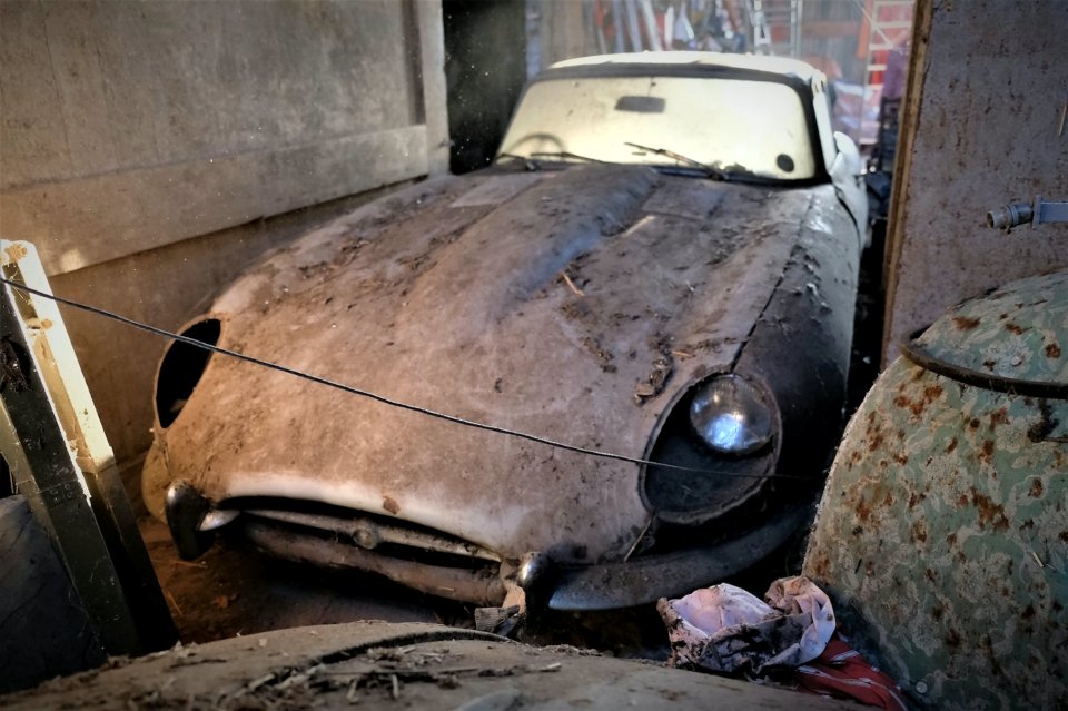 The classic car had been rusting away in a barn for almost 50 years