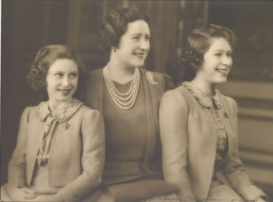 The Queen uploaded this photo of her with the Queen's Mother and Princess Margaret, who both passed away in 2002