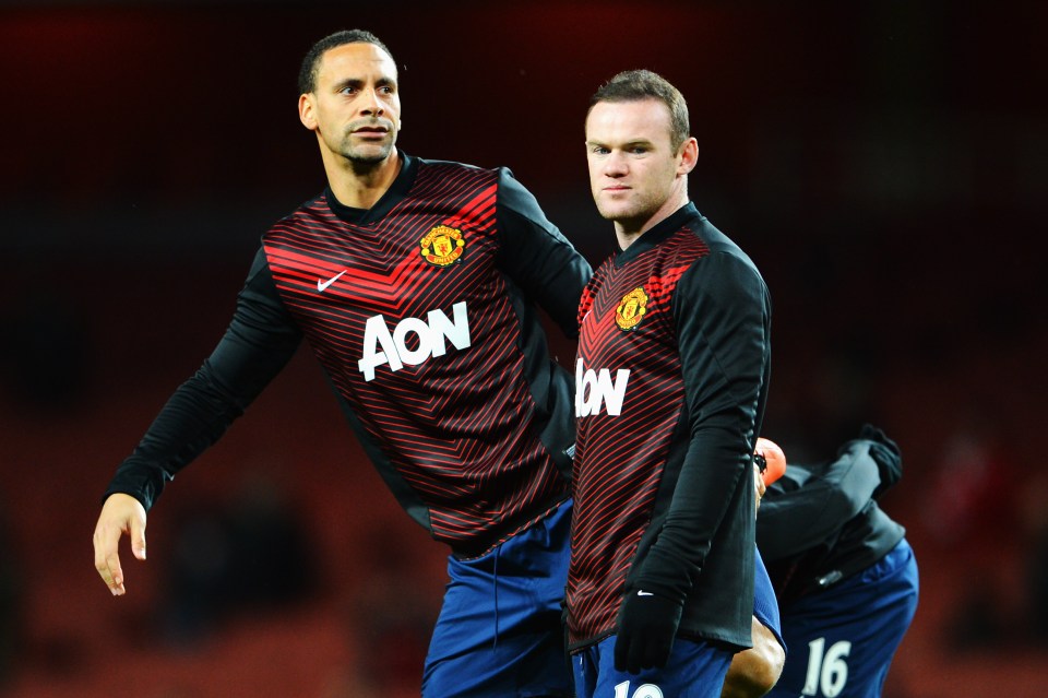 Ferdinand and Rooney played together for ten years