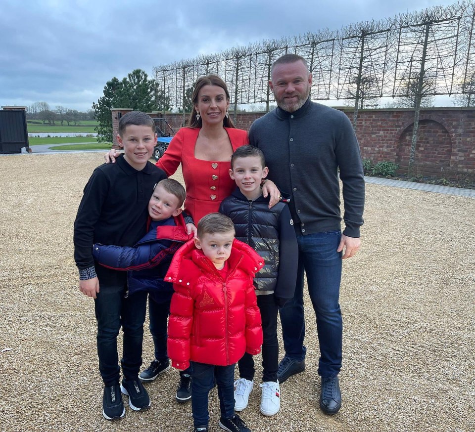 Wayne and Coleen with their four sons