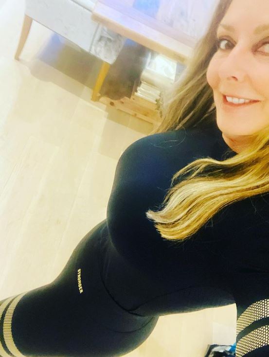 Carol Vorderman posed up a storm on Instagram