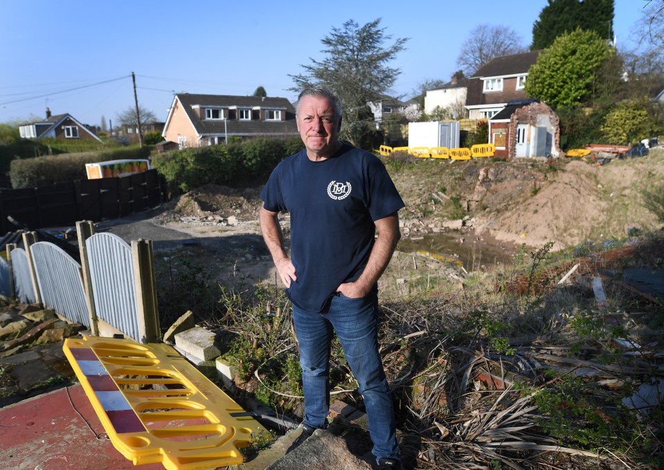 Shaun Simpson said he was left in a "living nightmare" after bare foot builders left next door absolutely trashed