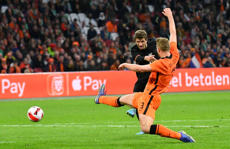 Thomas Muller gave Germany the lead on the stroke of half-time