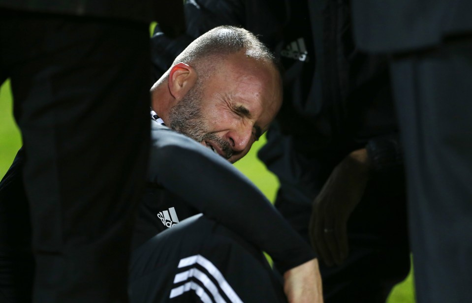 Belmadi was overcome with emotion after the heartbreaking defeat