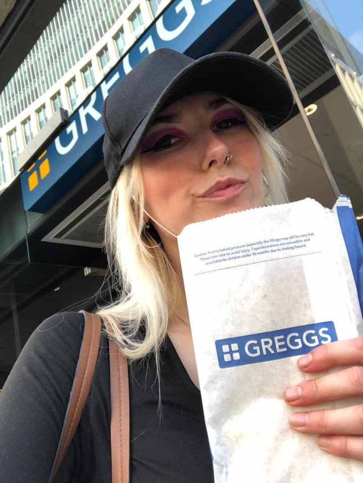 Greggs superfan Megan Topping, 27, plans to visit every one of the bakery chain’s 2,078 UK shops to eat a sausage roll in each