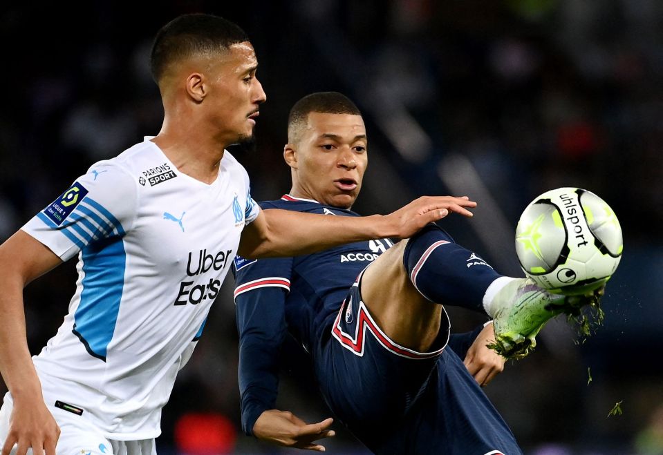 William Saliba marshals Kylian Mbappe