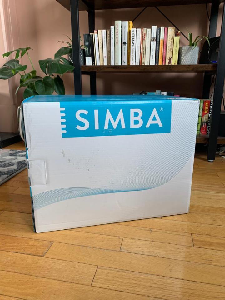 Simba's pillow arrived neatly boxed and on schedule