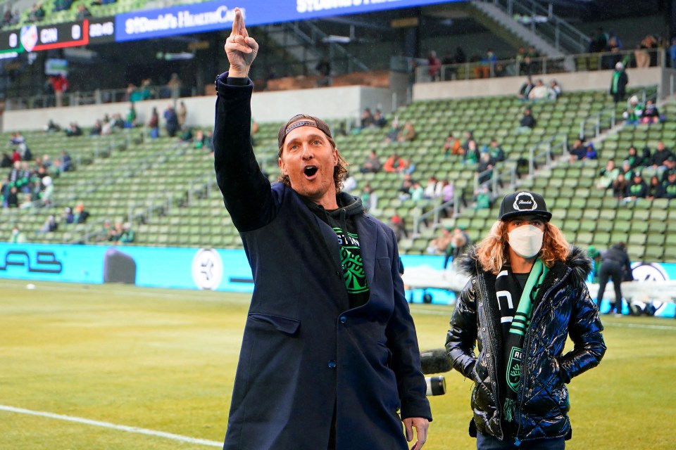 McConaughey is a regular entertainer for the Austin FC crowd