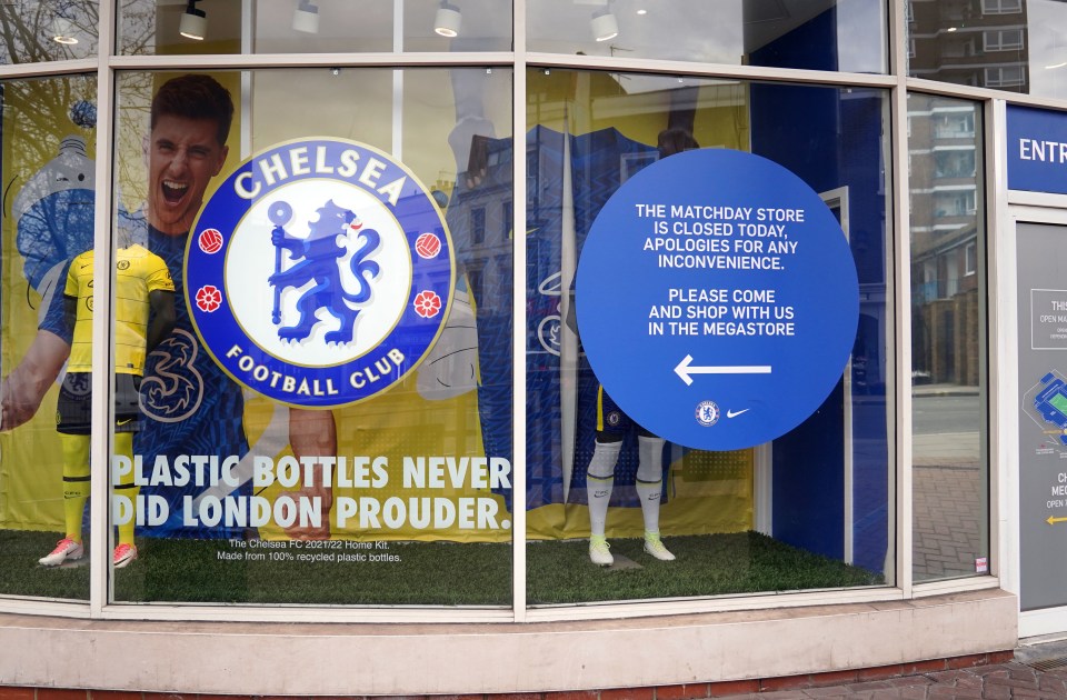 Chelsea’s club score closed two hours after it was announced that Abramovich was sanctioned by the UK government