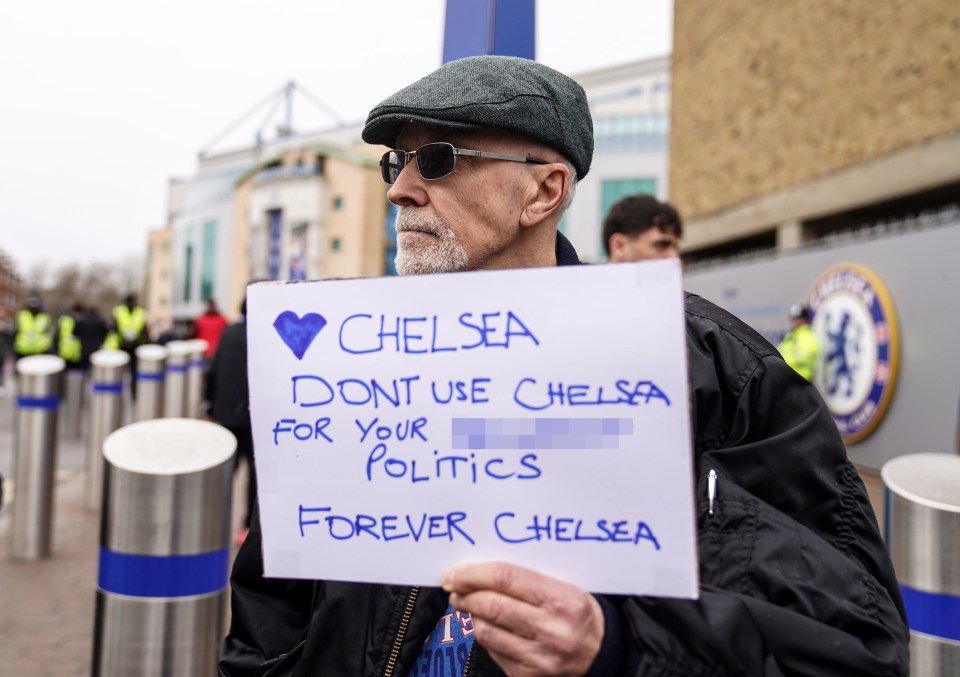 Another fans says 'don't use Chelsea for your bulls**t politics'