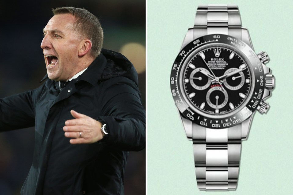 Brendan Rodgers' has a highly sought after Rolex Daytona that can cost up to £50k