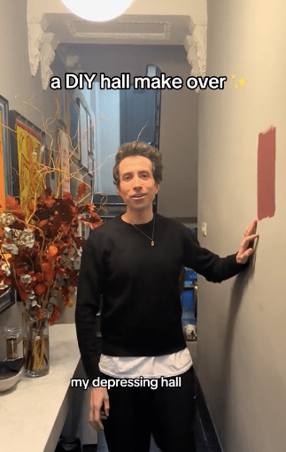  Nick Grimshaw has given his hallway a makeover