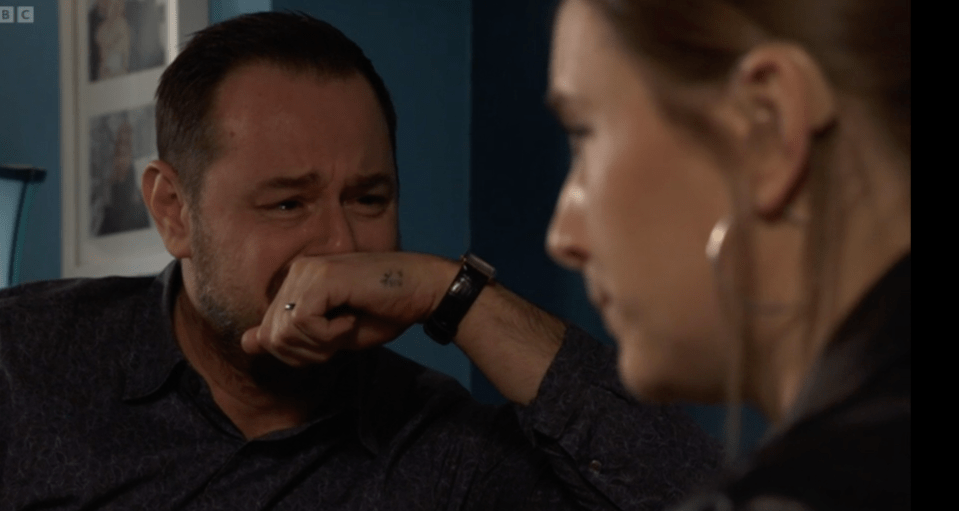 EastEnders' Mick Carter sobs after hearing his sister Tina is dead