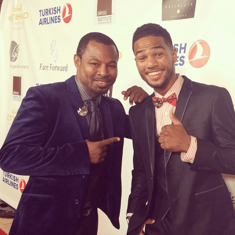 Shane Mosley Sr pictured with his son Jr