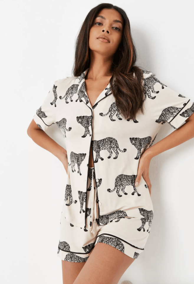 Missguided's pyjamas also sell for £22