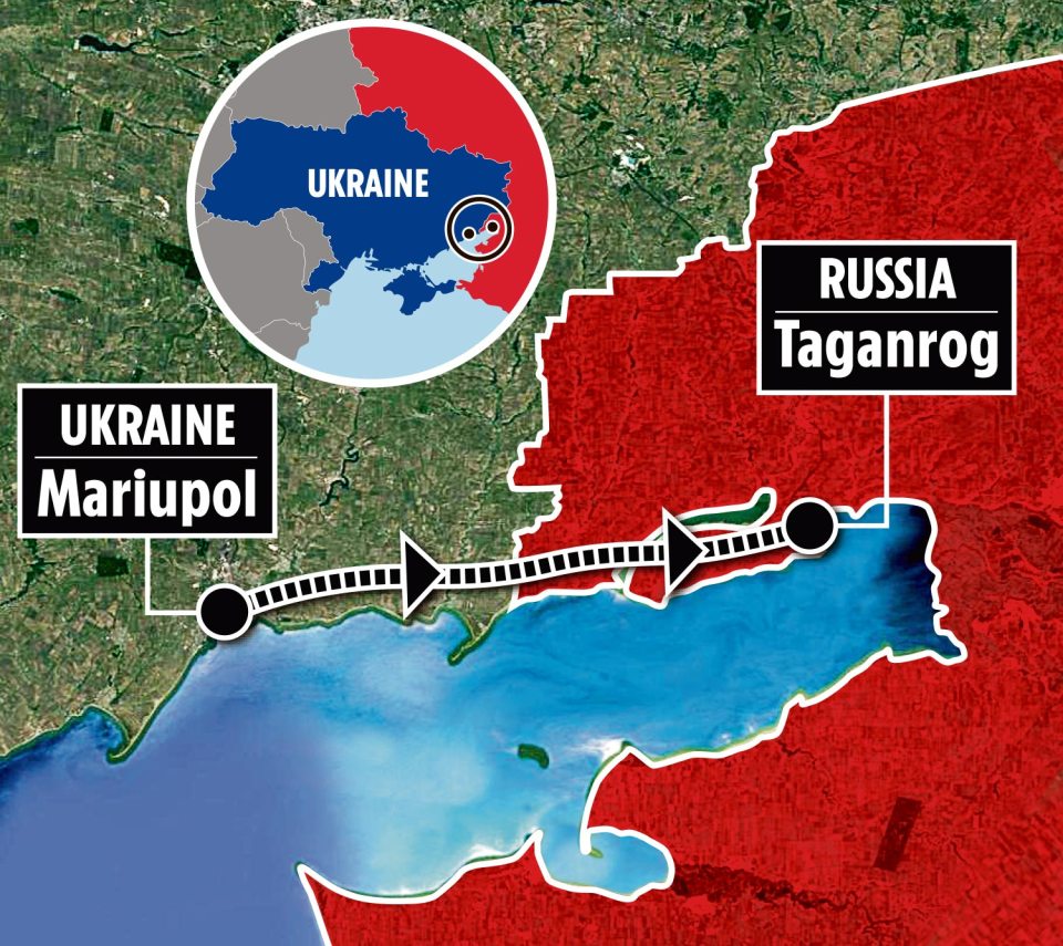 Up to 5,000 residents were bundled away from besieged Mariupol and taken to Taganrog in Russia