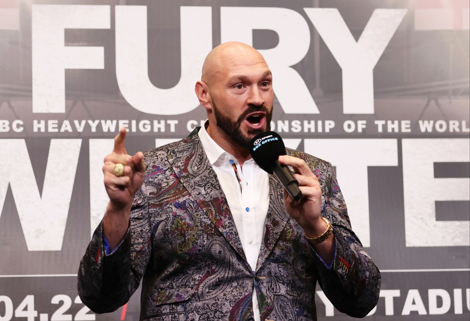 Tyson Fury will defend his WBC belt against Dillian Whyte on April 23 at Wembley