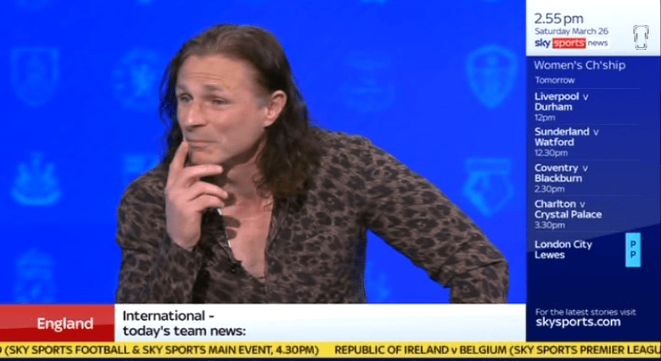 Ainsworth showed off an eye catching animal print shirt on Soccer Saturday