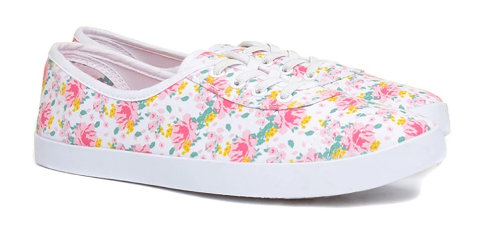 These Lilley women’s canvas slip-ons are just £7.99 at Shoe Zone