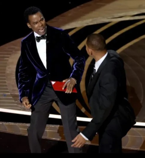 Oscars attendees saw Will storm the stage and slap the stand-up