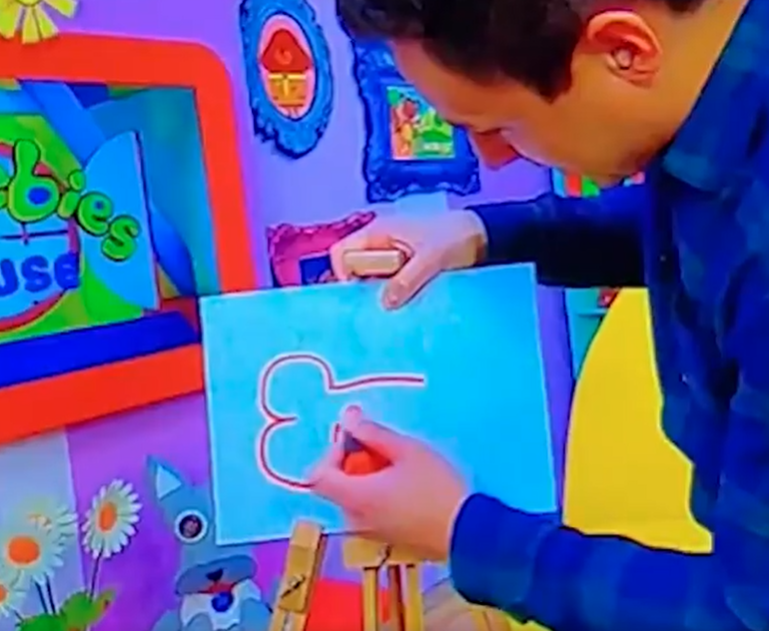 CBeebies viewers were horrified when they spotted a very rude looking drawing