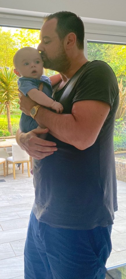 Danny Dyer is not much of a hardman when it comes to his little grandson