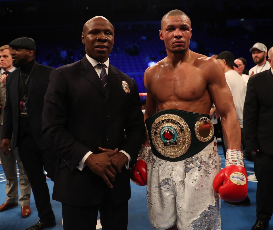 Chris Eubank Sr and son Chris Jr