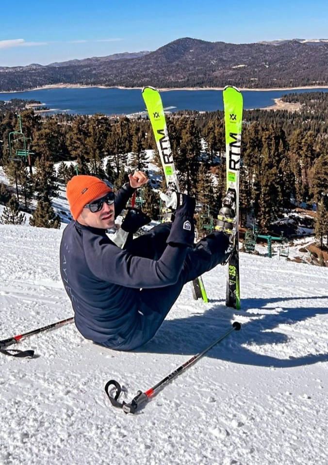 Mark Wright swapped the beach for the ski slopes