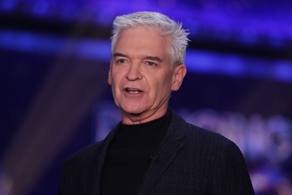 Phillip Schofield presenting Dancing on Ice