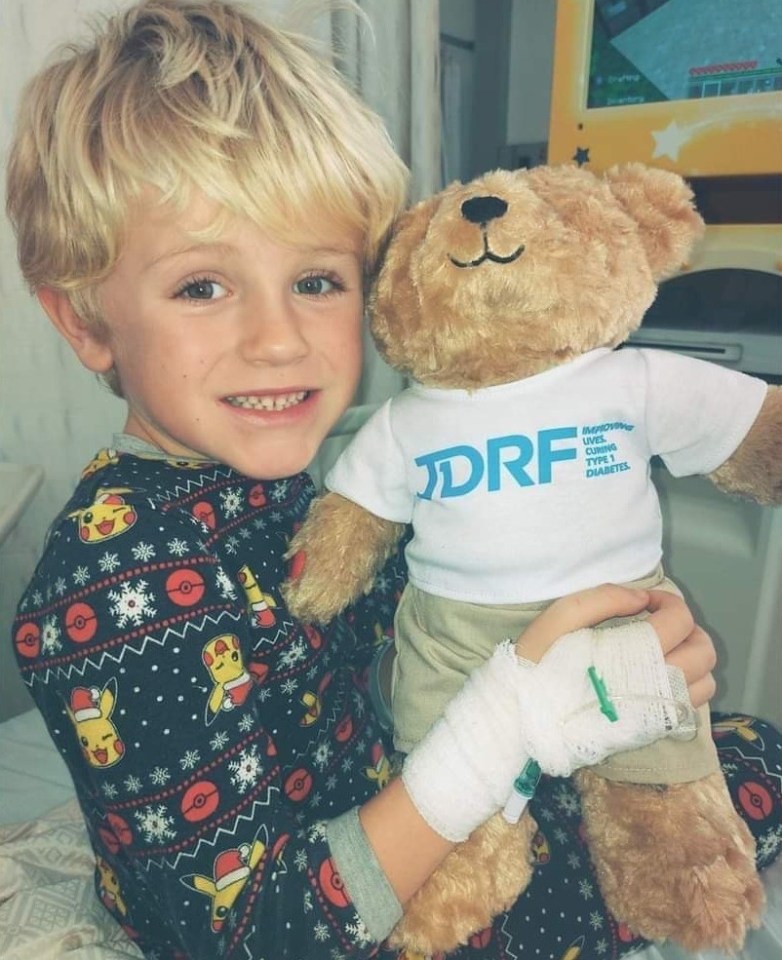 Sophie Dickson's son Kobi, seven, was diagnosed in October 2021