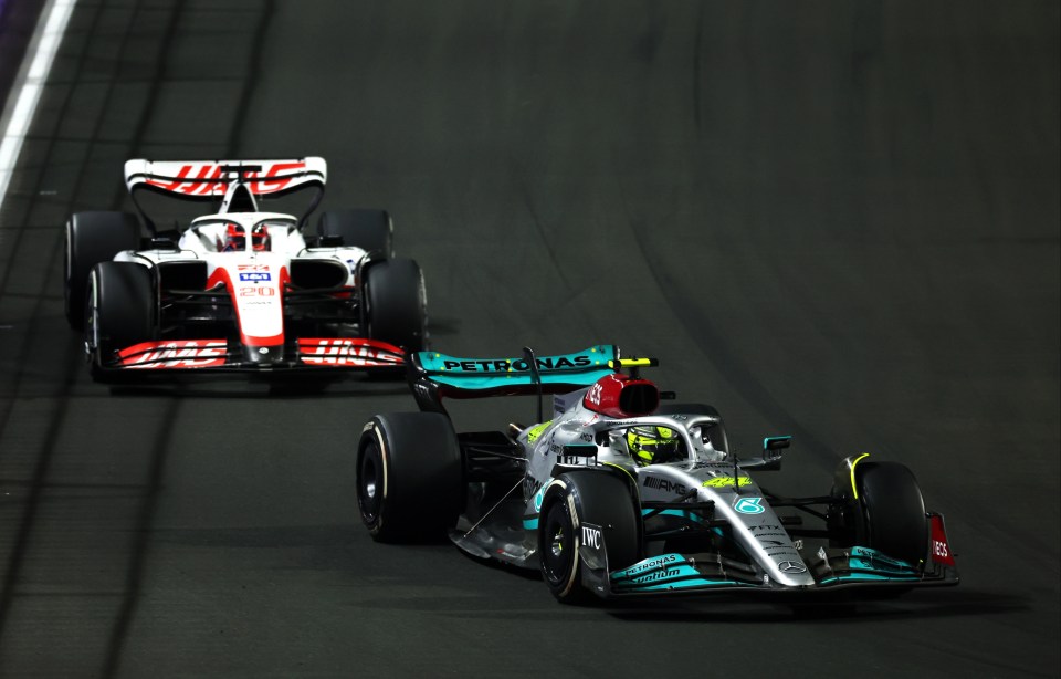 Lewis Hamilton battled it out with 2021 whipping boys Haas and finished tenth in Saudi Arabia