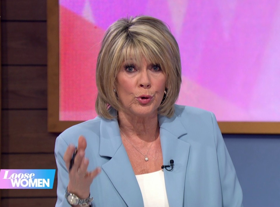 Today's presenter Ruth Langsford told the guest: 'Please, please go'