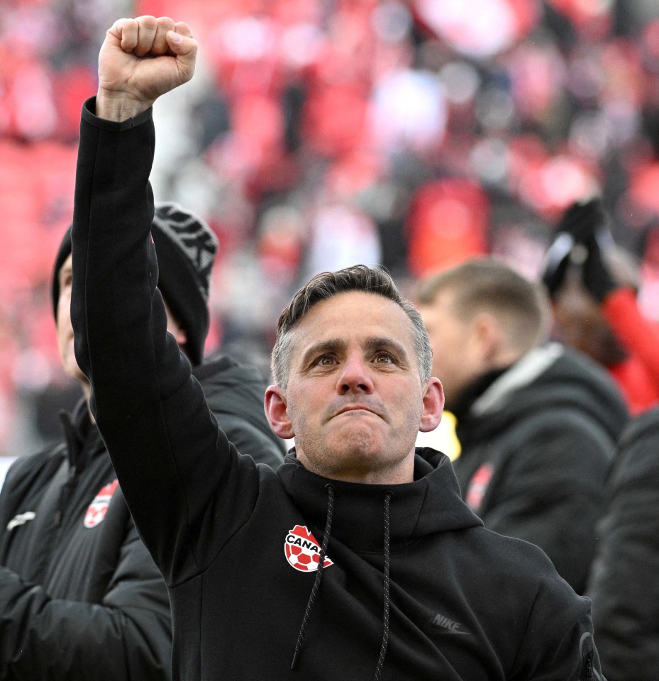 English coach John Herdman leads the Canada national team