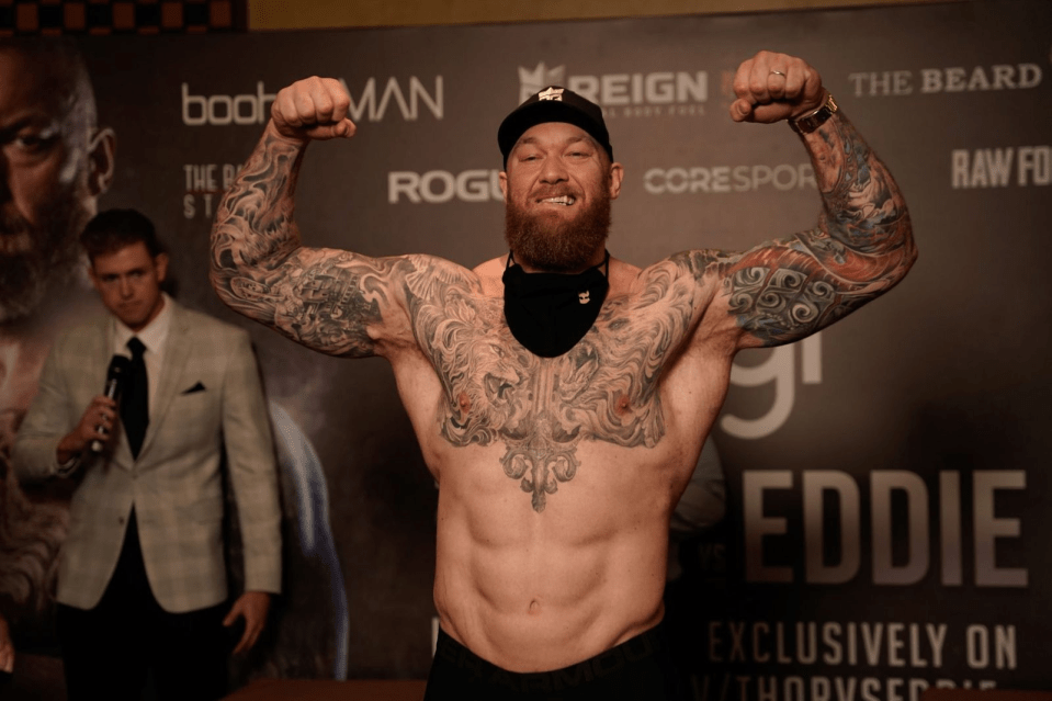 Hafthor Bjornsson looks in top shape