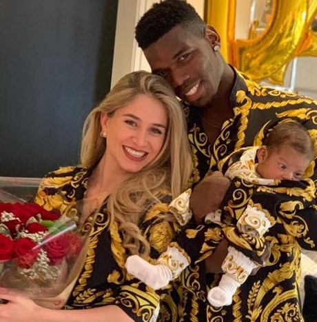 Paul Pogba lives with his wife Zulay and their two kids